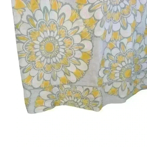 LOFT Floral Linen Midi Dress EUC - Picture 5 of 10